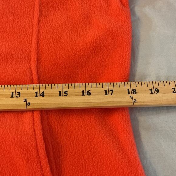 Columbia Classic Fleece Zip Front Jacket Bright Coral Pink Size Large - Picture 7 of 8